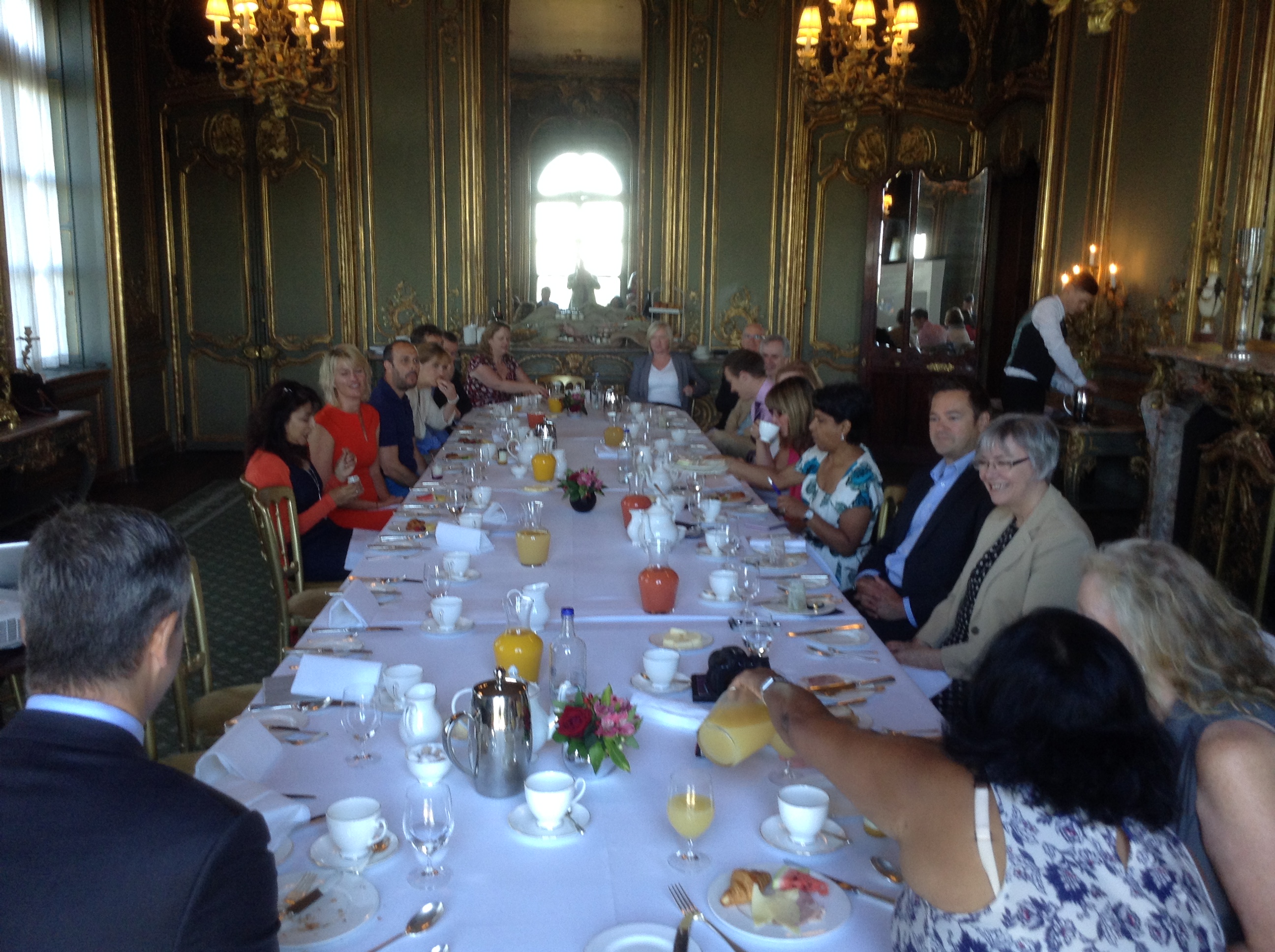 Talking business networking pearls while taking us back to the Twenties at Cliveden House